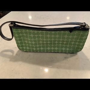KATE SPADE Green Dot Noel Print Purse